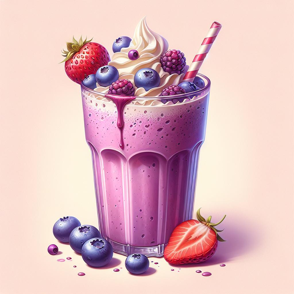 Berry-Flavored Milkshake Recipe