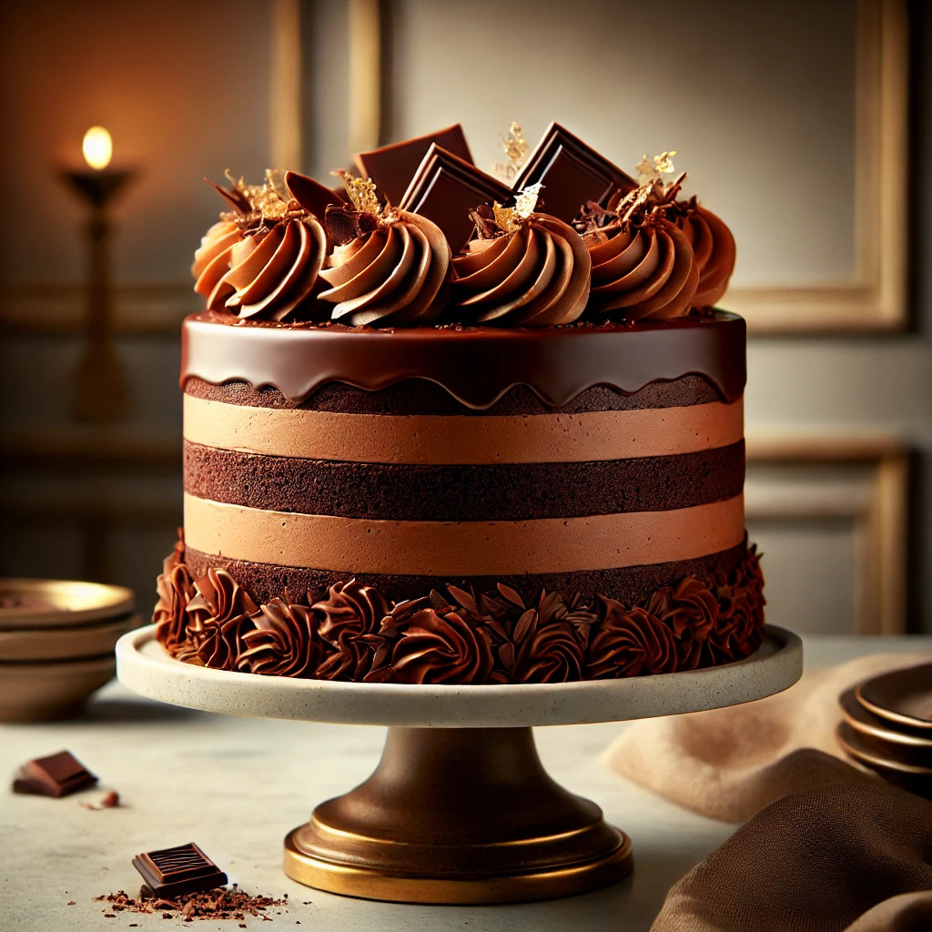 Guanaja Chocolate Layered Cake Recipe