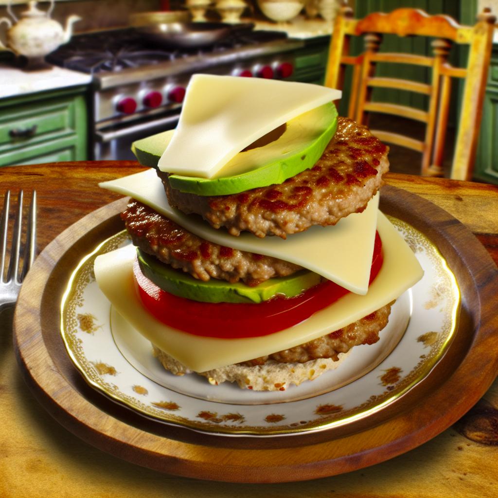 Juicy Turkey Burgers with Avocado and Swiss Cheese Recipe